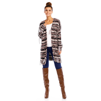 Cardigan Luzabelle 22130 grey-black 1 Pieces