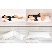 HS18 Kissen 145x40 90/10 Federn 2000 G.