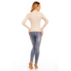 Top Langarm Lely Wood T6011 Beige One Size