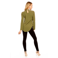 Top Langarm SHK X82 Khaki S