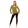 Top Langarm SHK X82 Khaki S