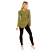 Top Langarm SHK X82 Khaki S