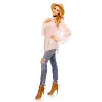 Top Langarm Fabio 8598 Rosa - One Size