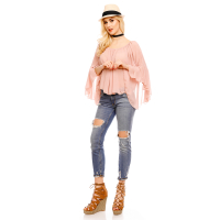 Top Langarm Mayaadi IT-6318 Altrosa - One Size