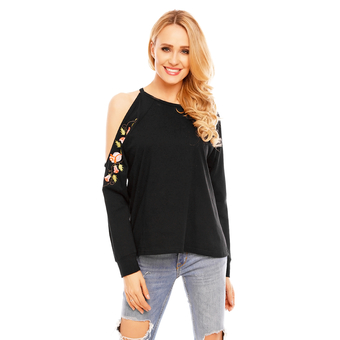 Top Langarm Eight Paris EP15453 Schwarz M