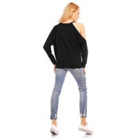 Top Langarm Eight Paris EP15453 Schwarz M