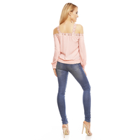 Top Langarm Voyelles L512 Lachs M