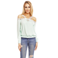 Top Langarm Voyelles L512 Mint M