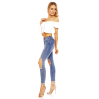 Pants Jeans Gold Sk JS113 Blue M