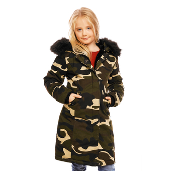 Jacket for Kids Osley NK3163 Army-Black