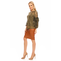 Bluse Jayloucy 2 tlg. mit Shirt JL150 Khaki M/L