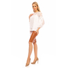 Bluse Jayloucy 2 tlg. mit Shirt JL150 Weiß M/L