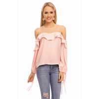 Top Long Sleeve Jayloucy JL142 Light Pink S/M