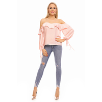 Top Langarm Jayloucy JL142 Rosa M/L