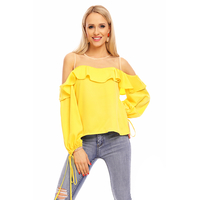 Top Langarm Jayloucy JL142 Gelb M/L