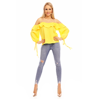 Top Langarm Jayloucy JL142 Gelb M/L
