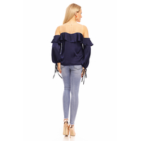 Top Langarm Jayloucy JL142 Dunkelblau S/M