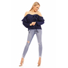 Top Langarm Jayloucy JL142 Dunkelblau S/M