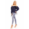 Top Langarm Jayloucy JL142 Dunkelblau S/M