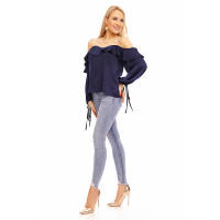 Top Langarm Jayloucy JL142 Dunkelblau M/L