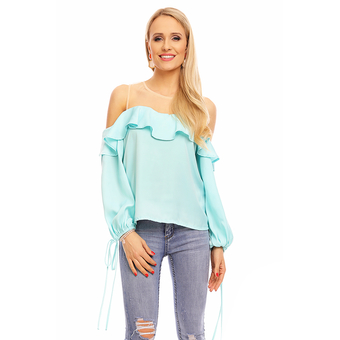 Top Langarm Jayloucy JL142 Aqua M/L