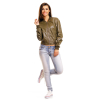 Jacke Leder Look Best Emilie Z29 Khaki S