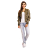 Jacke Leder Look Best Emilie Z29 Khaki S