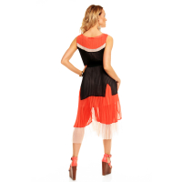 Kleid Lucy H83514 Schwarz-Orange-Beige