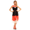 Kleid Lucy H83514 Schwarz-Orange-Beige M