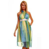 Kleid Mayaadi HS-206 Blau-Grun S