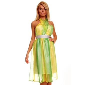 Kleid Mayaadi HS-206 Gelb-Grun M